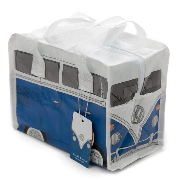 Petit Sac Repas (sans Mousse EPE) Volkswagen - Van Bus Combi VW T1 Bleu