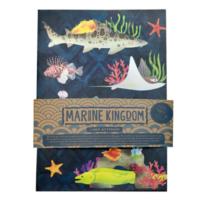 Bloc-notes A5 en papier recyclé - Marine Kingdom