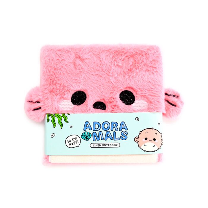 Bloc-notes Peluché - Adoramals Puff le Poisson Globe