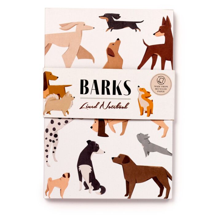 Bloc-notes A5 en papier recyclé - Barks Chien