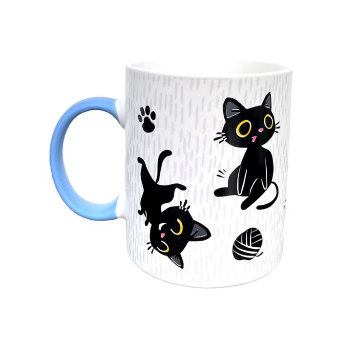 Mug en Porcelaine - Lucky le Chat Noir