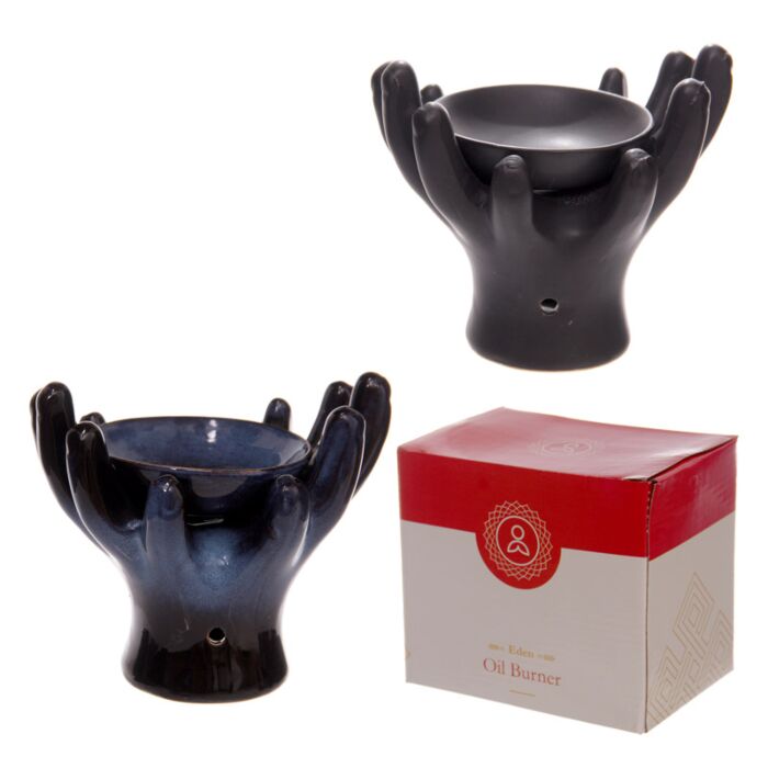 Brûle Parfum Céramique Mains Ouvertes