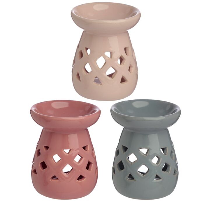 Brûleur à Huile et Fondant de Cire - Treillis Pastels