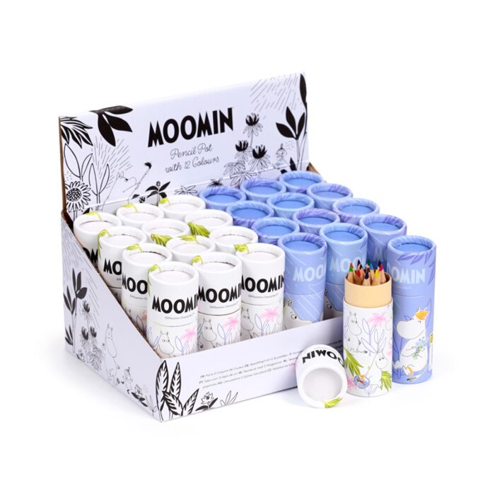Pot à 12 Crayons de Couleur - Moomin 