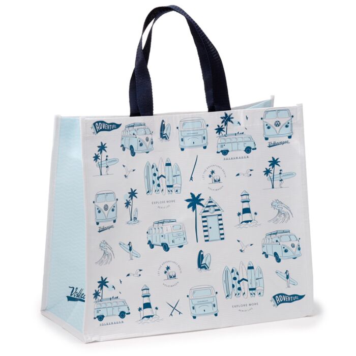 Sac de Courses en Plastique Recyclé rPET Volkswagen - VW T1 Camper Bus Explore