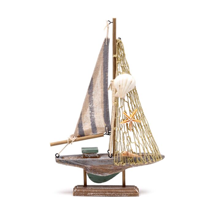 Souvenir Seaside - Sailing Boat Striped cloth