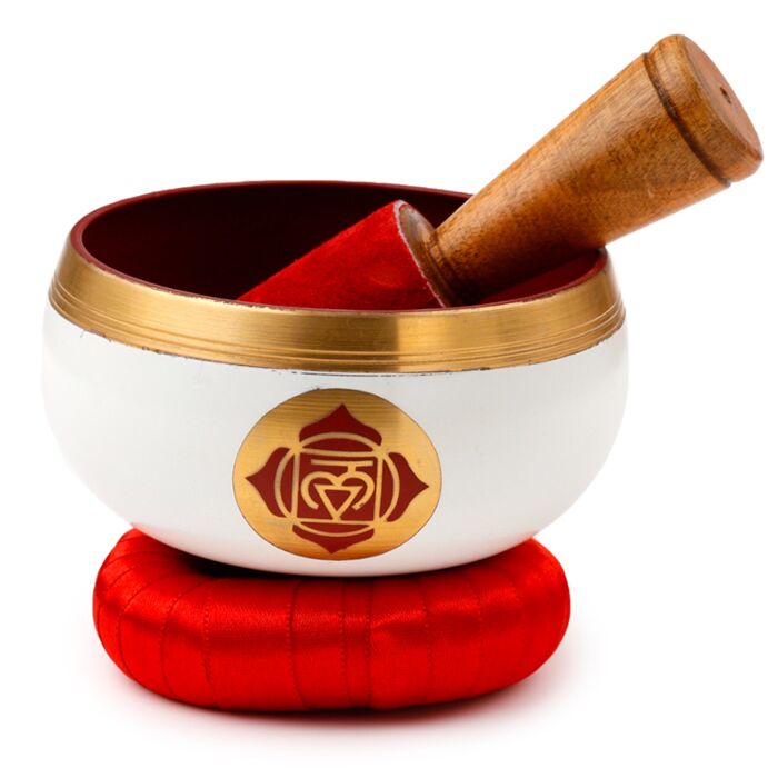 Bol Chantant Tibétain Chakra -  Rouge
