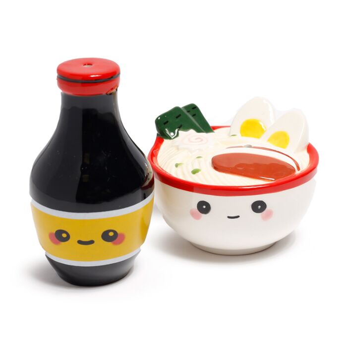 Ensemble Salière & Poivrière en céramique - Nori Le Ramen Foodiemals