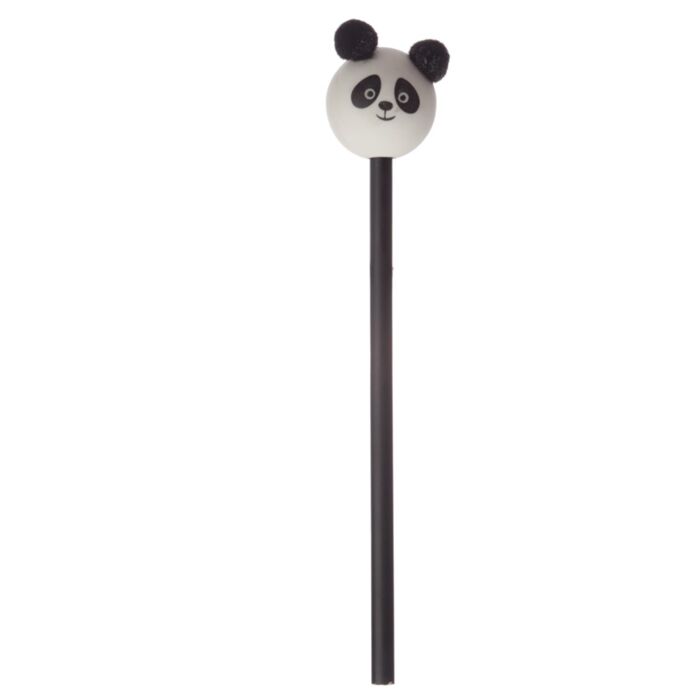 Crayon Pompon avec Gomme - Panda