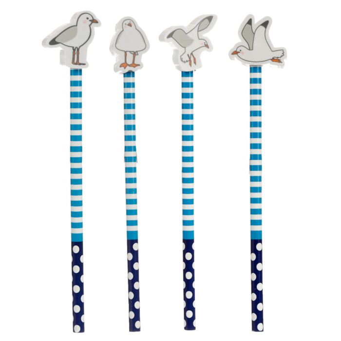 Crayon avec Embout Gomme - Mouette