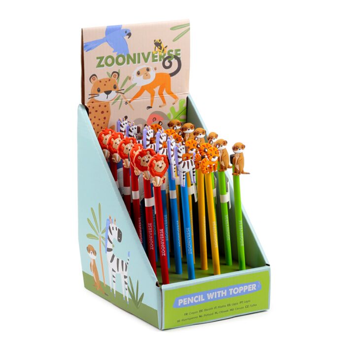 Crayon avec Embout Décoratif PVC Zooniverse
