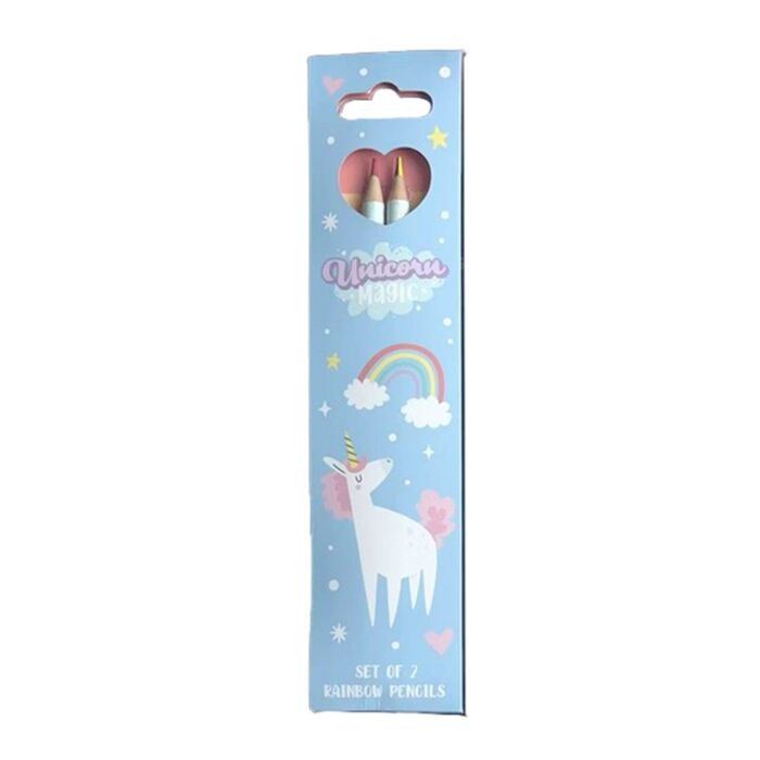 Lot de 2 Crayons Arc-en-ciel - Unicorn Magic Licorne