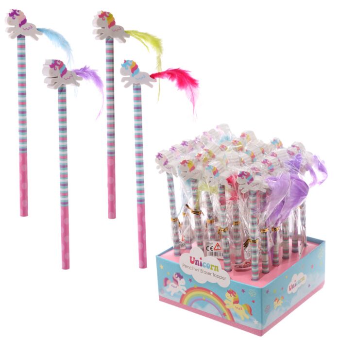 Crayon avec Embout Gomme - Licorne