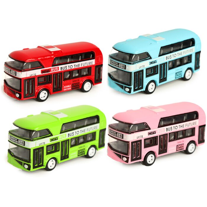 Jouet à Mécanisme de Recul Métal Diecast - Bus