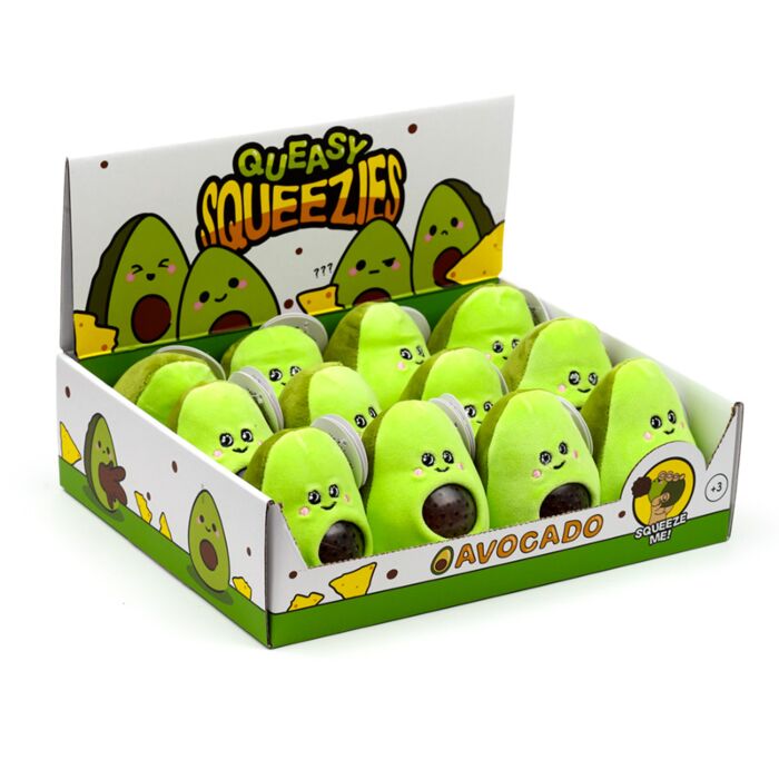 Jouet Peluché à Presser Queasy Squeezies - Avocat