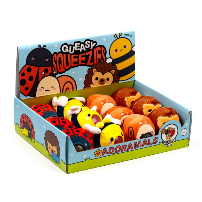 Jouet Peluché à Presser Queasy Squeezies - Adoramals Jardin 
