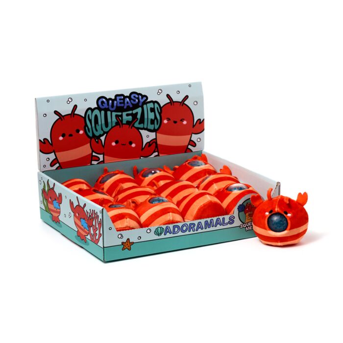 Jouet Peluché à Presser Queasy Squeezies - Homard 