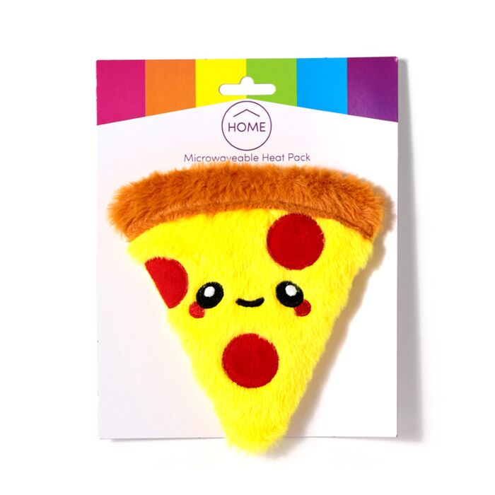 Bouillotte Micro-ondable Peluchée à la lavande - Pizza  