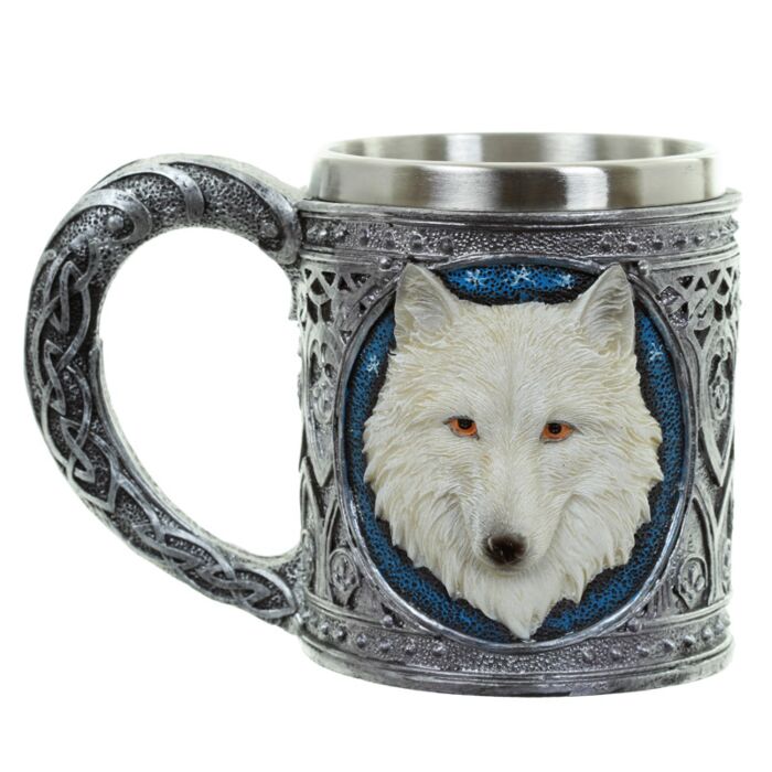 Chope de Décoration - Loup Blanc