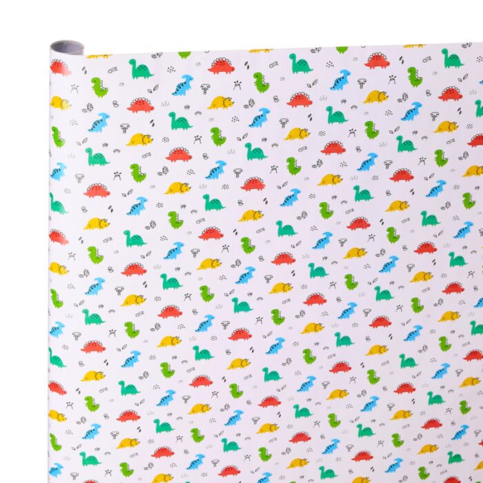 Rouleau de papier cadeau 3m - Dinosauria