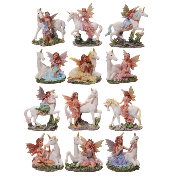 Figurines du Monde des fées et licornes