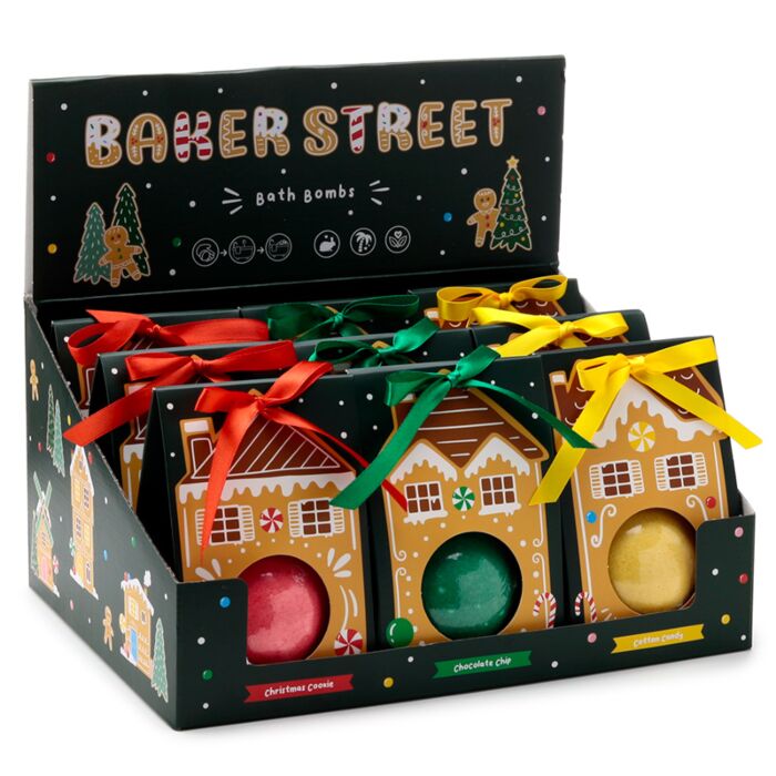 Boule de Bain avec Emballage Cadeau Noël Gingerbread Lane - Pain d'Epices