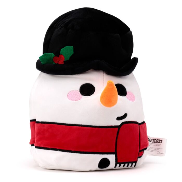 Peluche Squidglys Noël Festive Friends - Cole, le Bonhomme de Neige