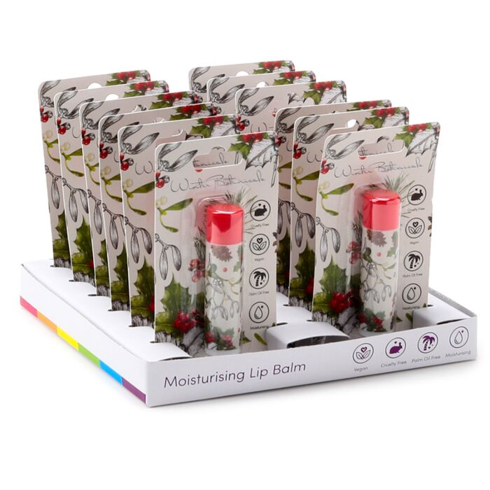 Baume à Lèvres en Stick Winter Botanicals Noël Fleuri - Parfum Cerise