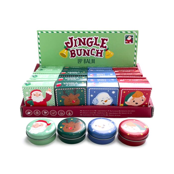 Baume à Lèvres dans Boite en Etain - Jingle Bunch Noël