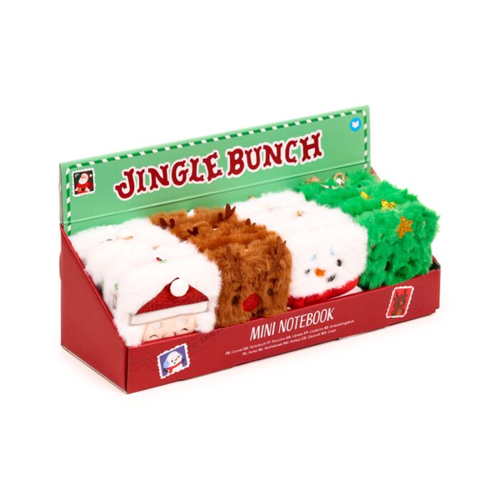 Mini Bloc-notes A7 Peluché - Jingle Bunch Noël 