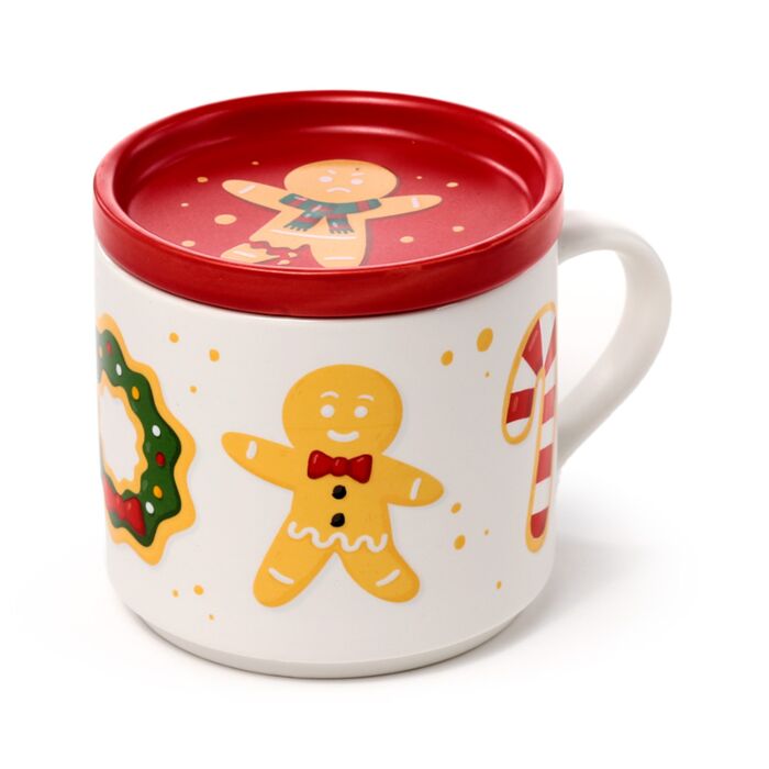 Ensemble Mug Porcelaine & Dessous de Verre Baker Street Noël