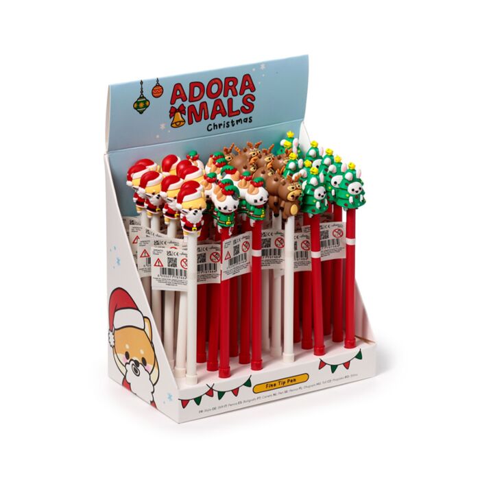 Stylo pointe fine - Christmas Adoramals 