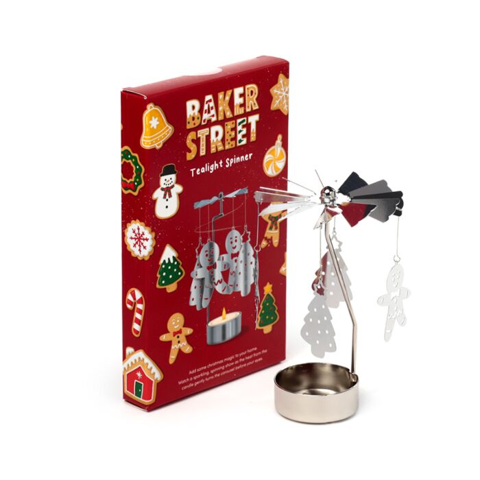 Bougeoir Carrousel - Bonhomme Pain d'épices Noël Baker Street