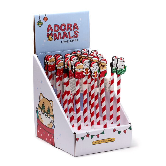 Crayon avec Embout Décoratif PVC - Adoramals de Noël