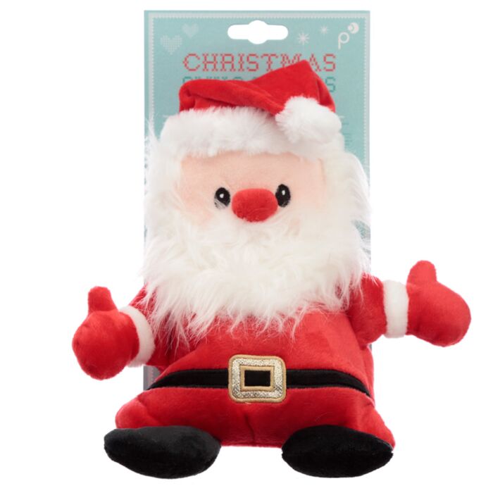 Bouillotte de Noël Micro-ondable Peluchée - Père Noël