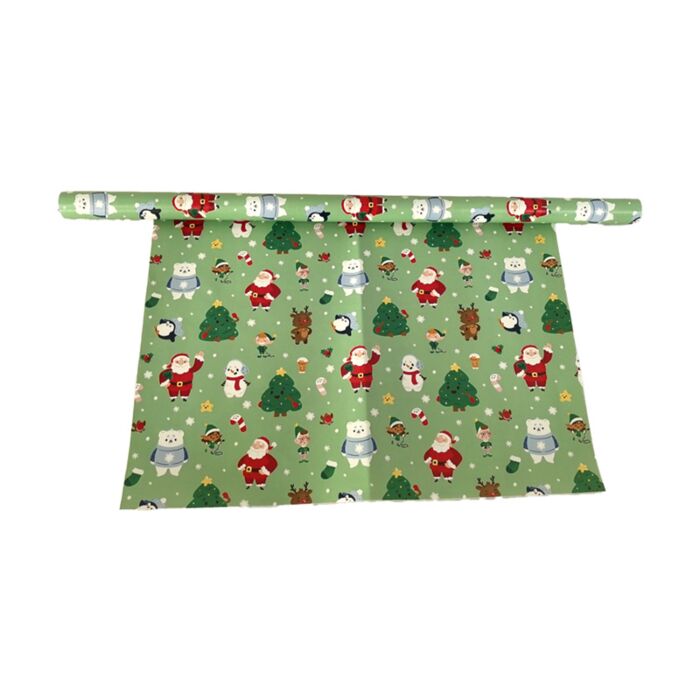 Rouleau de papier cadeau 3m - Jingle Bunch Noël