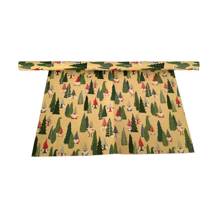 Rouleau de papier cadeau 3m - Jolly Gonk Gnome de Noël