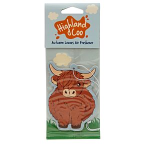 Désodorisant à Suspendre Highland Coo - Vache Parfum Fraicheur d&#039;Automne