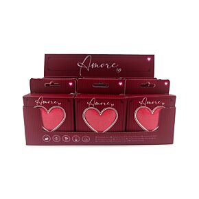 Bombe de Bain Cœur à la Fraise dans sa boîte cadeau - Amore 