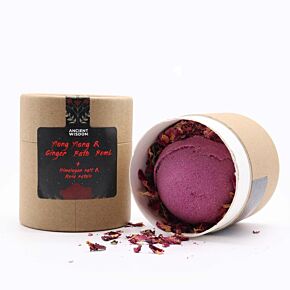 Ensemble cadeau Bombe et Sels de Bain aux fleurs - Ylang Ylang & Gingembre