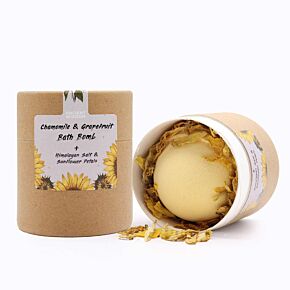 Ensemble cadeau Bombe et Sels de Bain aux fleurs - Camomile & Pamplemousse