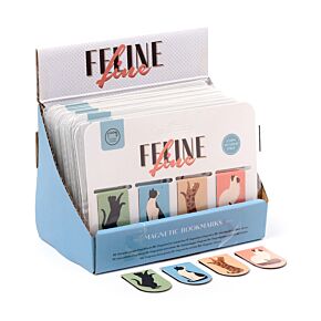 Lot de Marques-page Magnétiques Chats - Feline Fine (Nouveau) 