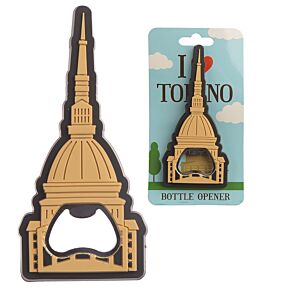 Décapsuleur PVC Magnétique I LOVE Torino - Mole de Turin