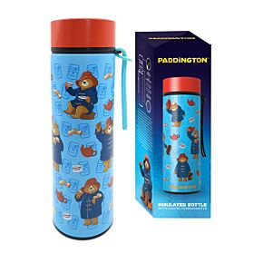 Gourde Isolée en Acier Inoxydable avec Thermomètre Digital - L'Ours Paddington 