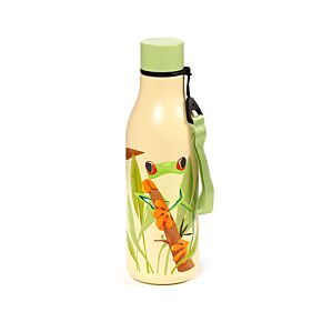Gourde Isolée 500ml en Acier Inoxydable pour Boissons Chaudes ou Froides - Grenouille Tropicale