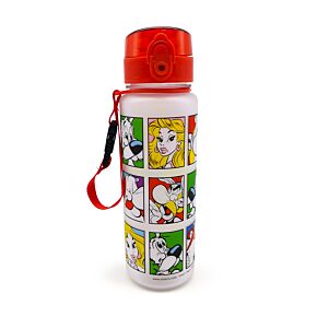 Gourde 600ml en Plastique Renforcé avec Couvercle à Bouton-poussoir - Asterix, Obelix, Idefix 2025