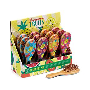 Brosse à Cheveux en Bambou - Summer Fruits d'Eté