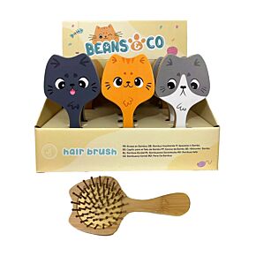 Brosse à Cheveux en Bambou - Beans & Co Chats 