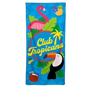 Serviette de Plage en Microfibre - Flamingo Club Tropicana 