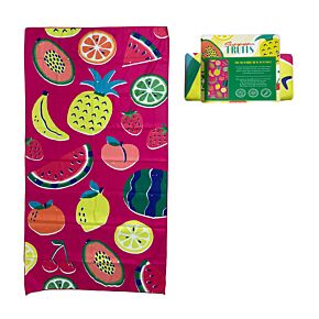 Serviette de Plage en Microfibre - Summer Fruits d'Eté